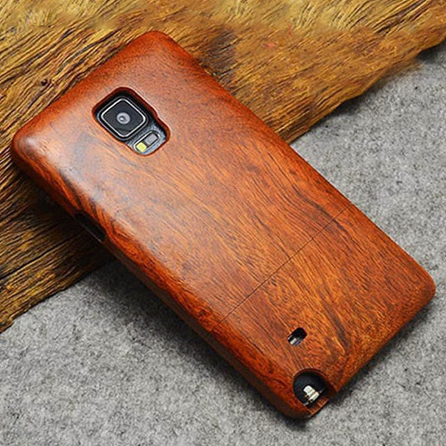 Wood Case For Samsung Galaxy S5 S6 S7 S8 S9 Edge Plus Note 3 8 9 Celular Phone Cases Cover 100% Natural Bamboo Carving Fundas