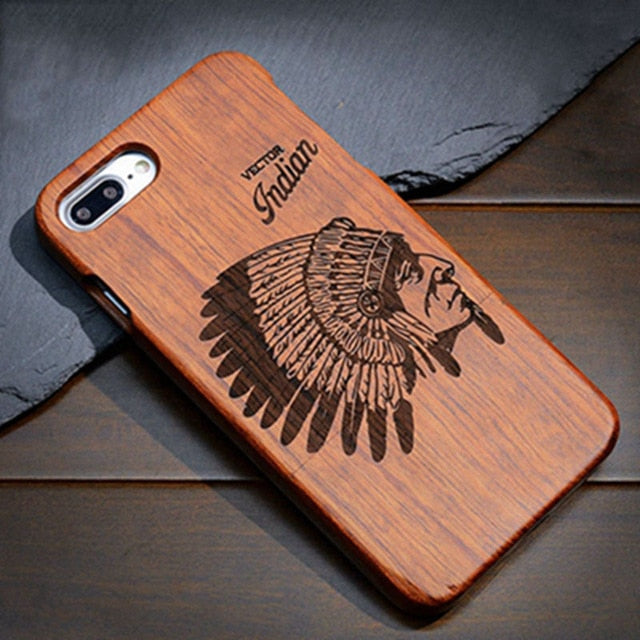 Wood Case For Samsung Galaxy S5 S6 S7 S8 S9 Edge Plus Note 3 8 9 Celular Phone Cases Cover 100% Natural Bamboo Carving Fundas
