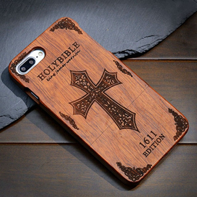 Full Wood Case For Samsung Galaxy Note 9 8 S5 S6 S7 S8 S9 Edge Plus Phone Cover 100% Natural Bamboo Handmade Carving Cases