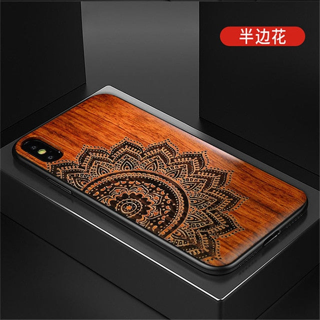 2019 New For iPhone XS Max Case Slim Wood Back Cover TPU Bumper Case For iPhone X XR iPhone XS Phone Cases