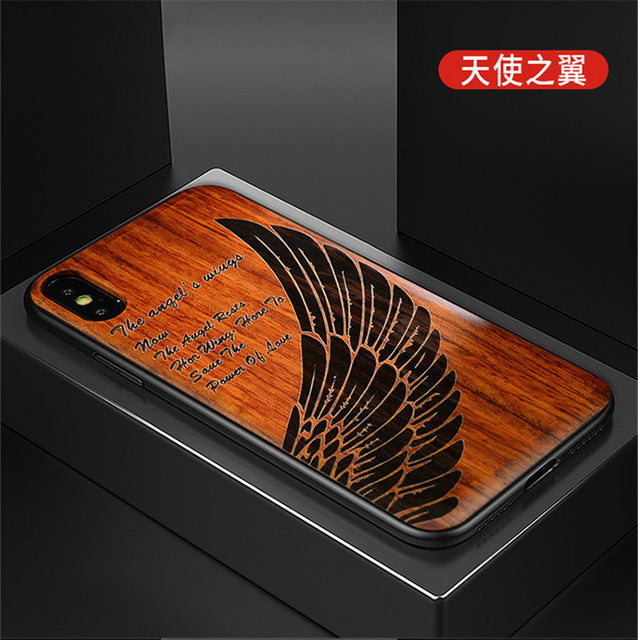 2019 New For iPhone XS Max Case Slim Wood Back Cover TPU Bumper Case For iPhone X XR iPhone XS Phone Cases