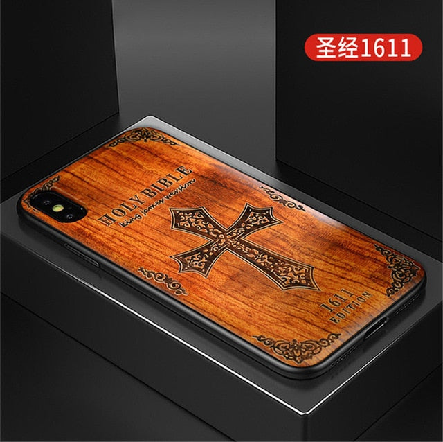 2019 New For iPhone XS Max Case Slim Wood Back Cover TPU Bumper Case For iPhone X XR iPhone XS Phone Cases