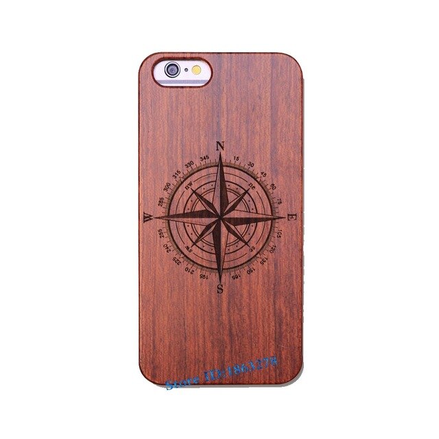 Rejaski Brand Abstract Maya Totem Rose Flower Original Bamboo Wood Case For Iphone 7 7Plus 5 5S SE 6 6S Plus Phone Cover Tiger