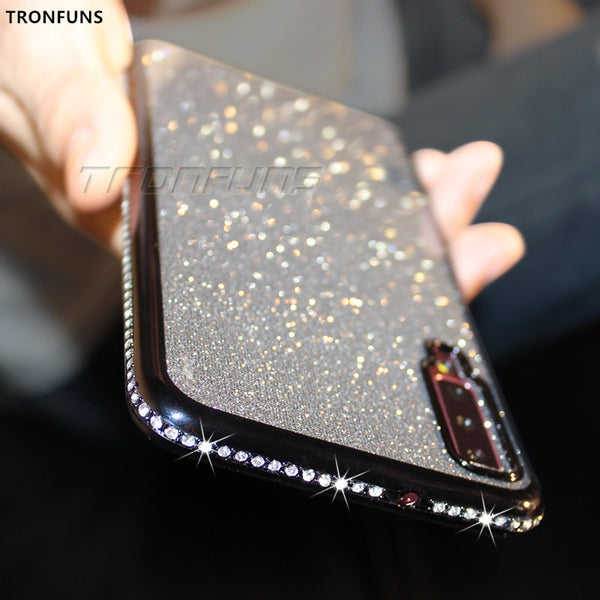 Diamond Soft Case for Samsung Galaxy A70 A50 A30 A40 A20 A10 A60 A80 A90 M10 M20 M30 For Samsung A7 2018 A750 Glitter TPU Cover