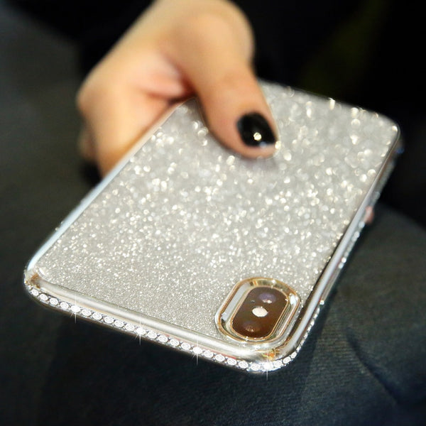 Rhinestone Glitter Phone Case for iphone 11 XS MAX XR X 7 8 Plus 6 6s Soft Silicone TPU Diamond Sexy Girl Protector Back Cover
