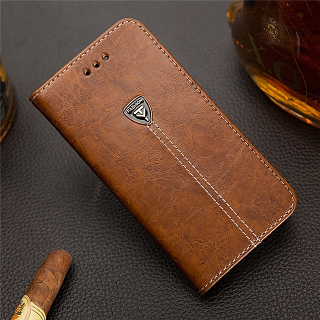 Tikitaka Flip Leather Phone Case For iPhone11 X XR XS MAX 11Pro 8Plus Wallet Card Slots Cases Soft Cover For iPhone 7 6 6s Plus
