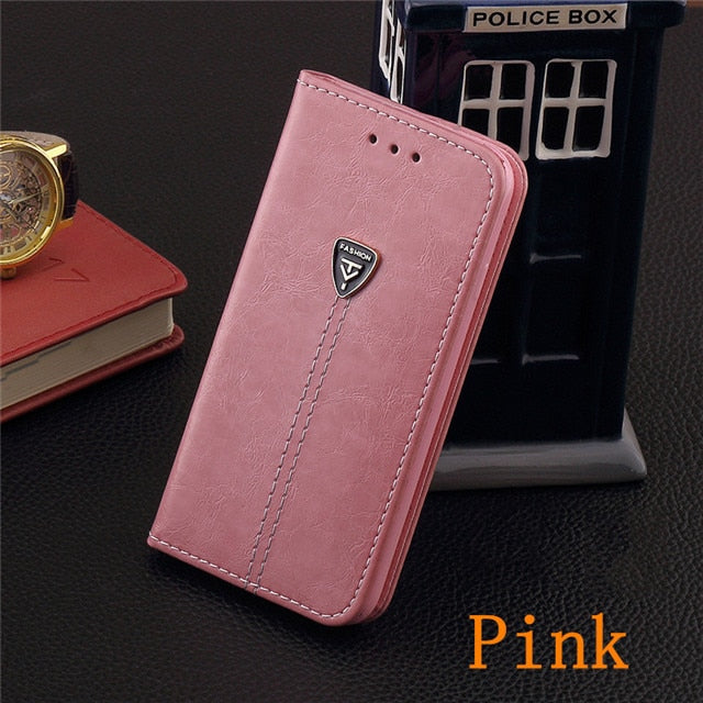 Tikitaka Flip Leather Phone Case For iPhone11 X XR XS MAX 11Pro 8Plus Wallet Card Slots Cases Soft Cover For iPhone 7 6 6s Plus