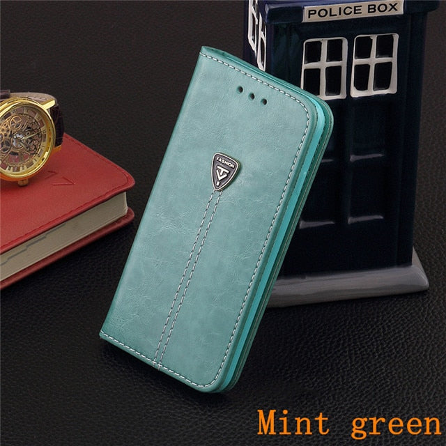 Tikitaka Flip Leather Phone Case For iPhone11 X XR XS MAX 11Pro 8Plus Wallet Card Slots Cases Soft Cover For iPhone 7 6 6s Plus
