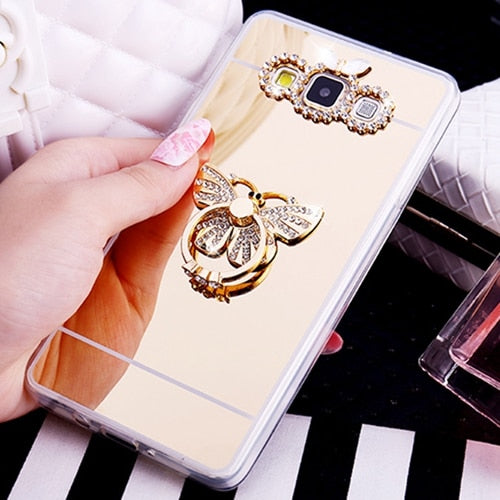 Mirror Case Soft TPU Gel Luxury Cover For Samsung Galaxy S10 S9 S8 Plus Acrylic Coque Note 8 5 J2 Prime J3 J4 J5 J6 J7 2016 2017