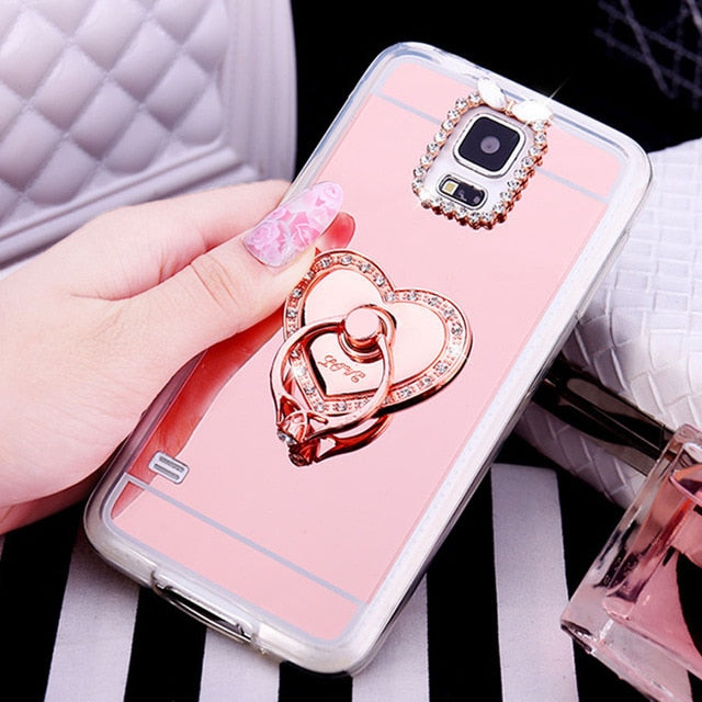 Mirror Case Soft TPU Gel Luxury Cover For Samsung Galaxy S10 S9 S8 Plus Acrylic Coque Note 8 5 J2 Prime J3 J4 J5 J6 J7 2016 2017