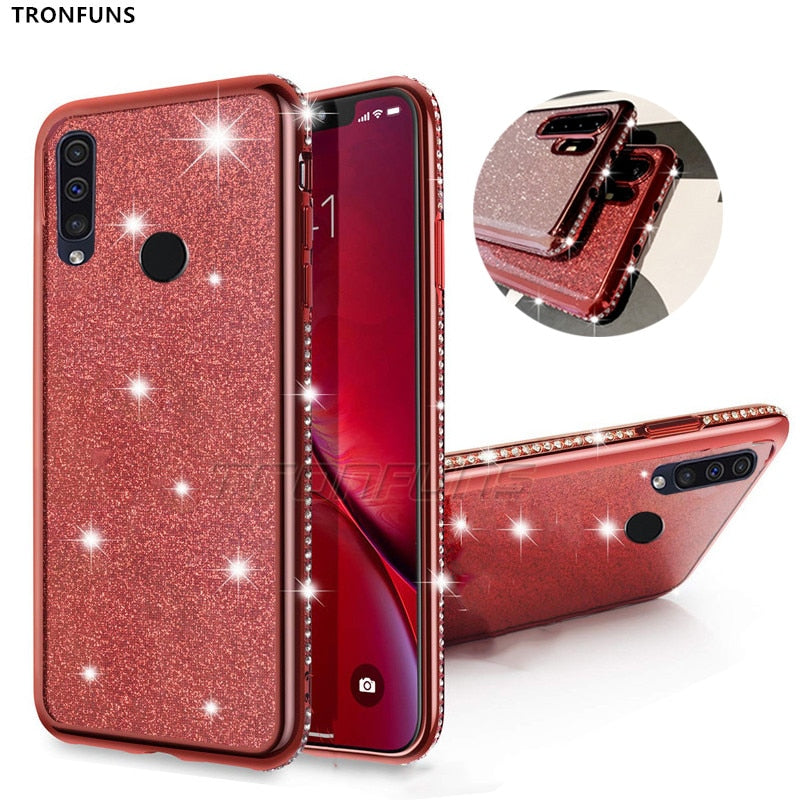 Luxury Diamond Glitter Case for Huawei Honor 10i 20i 10 20 Lite 8X 8C 8A 8S 7A 7C Pro Phone Case Soft Silicone TPU Cover Fundas