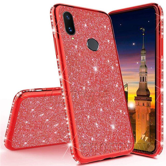 Luxury Diamond Glitter Case for Huawei Honor 10i 20i 10 20 Lite 8X 8C 8A 8S 7A 7C Pro Phone Case Soft Silicone TPU Cover Fundas