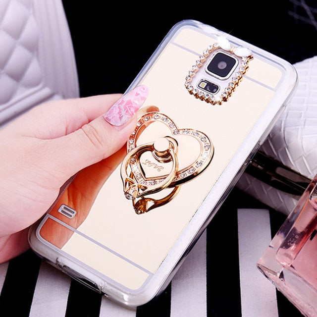 Mirror Case Soft TPU Gel Luxury Cover For Samsung Galaxy S10 S9 S8 Plus Acrylic Coque Note 8 5 J2 Prime J3 J4 J5 J6 J7 2016 2017