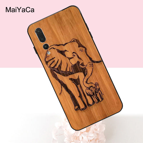 MaiYaCa Bamboo Wood Pattern Skull Case For Huawei P20 P30 Lite Pro P Smart Mate 20 10 Lite Honor 20 8X Nova 3I Y9 Y7 Prime 2018
