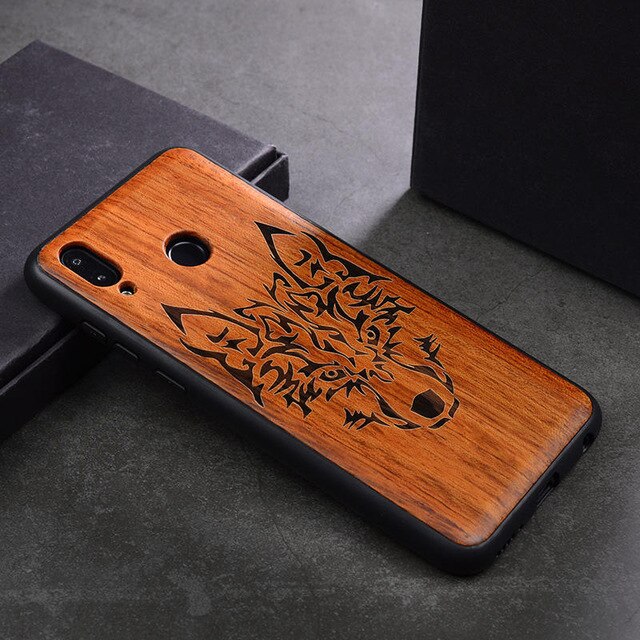 2019 New Huawei Honor 8x Case Slim Wood Back Cover TPU Bumper Case For Huawei Honor 8x Phone Cases Honor-8x
