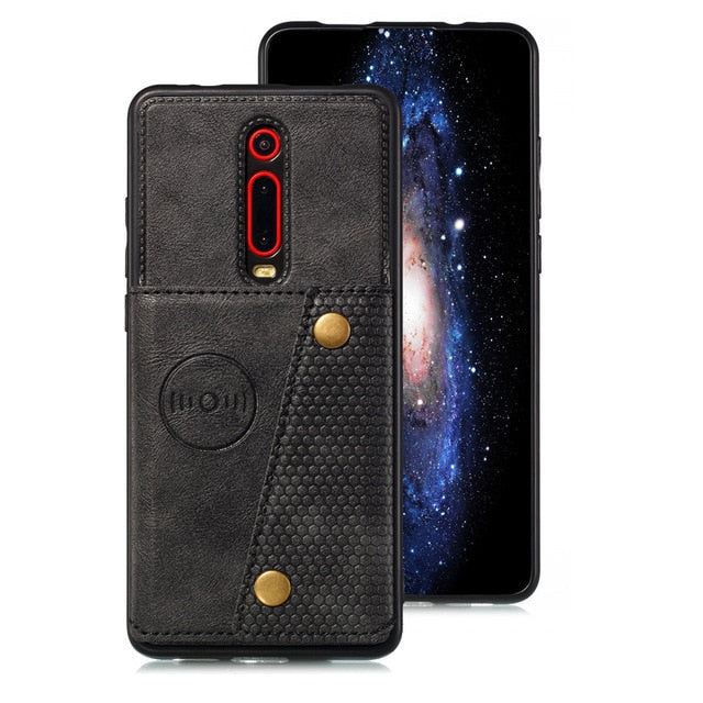 Redmi Note 8 Pro Card Holders Wallet Case Cover for Xiaomi Redmi 7a K20 Note 7 Pro Mi 9t Mi9t Leather Card  Magnetic Stand Cover