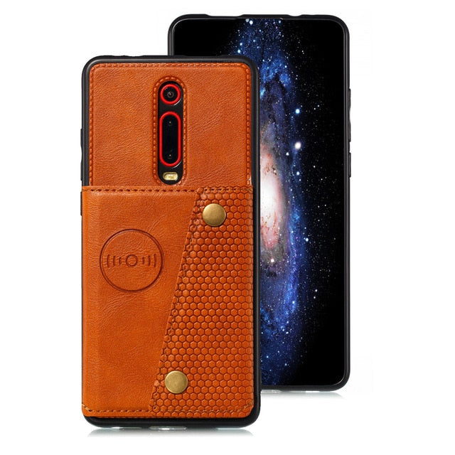 Redmi Note 8 Pro Card Holders Wallet Case Cover for Xiaomi Redmi 7a K20 Note 7 Pro Mi 9t Mi9t Leather Card  Magnetic Stand Cover