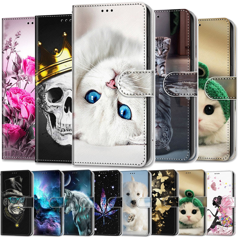 Wallet Case For Xiaomi Redmi 6a 6 Pro 7 7a Go K20 Pro Case Flip Phone Cover Luxury Leather Stand Protective Cart Slot Holder