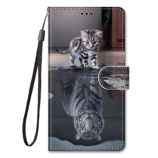 Wallet Case For Xiaomi Redmi 6a 6 Pro 7 7a Go K20 Pro Case Flip Phone Cover Luxury Leather Stand Protective Cart Slot Holder