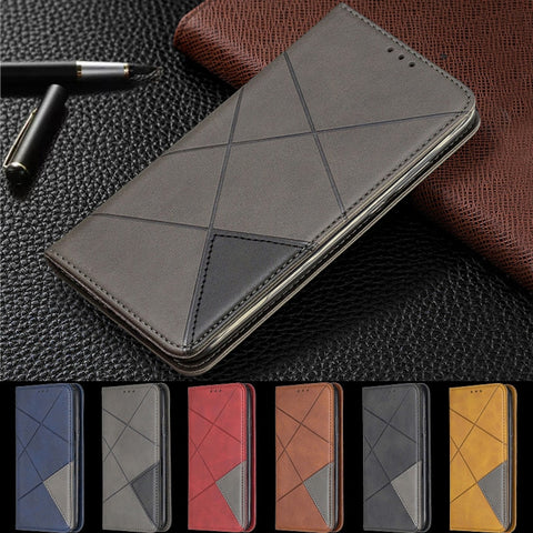 Magnetic Leather Slim Case na For Samsung Galaxy A70 A50 A40 A30 A20 A10 A20e A10e A7 2018 2019 Flip Stand Business Phone Cover