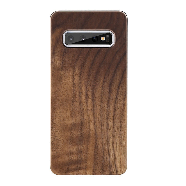 KISSCASE Real Wood Case For Samsung Galaxy S10 S9 S8 Plus Natural Bamboo Case For Samsung Galaxy S7 Edge S8 S10 Plus S10 e Cover