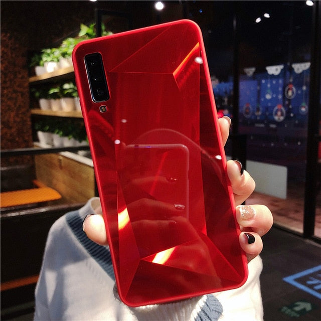 3D Diamond prism holographic laser Case For Samsung A10 A20 A30 A50 A70 A90 M20 A7 A9 2018 S10 Plus Note 10 Soft edge Phone Case