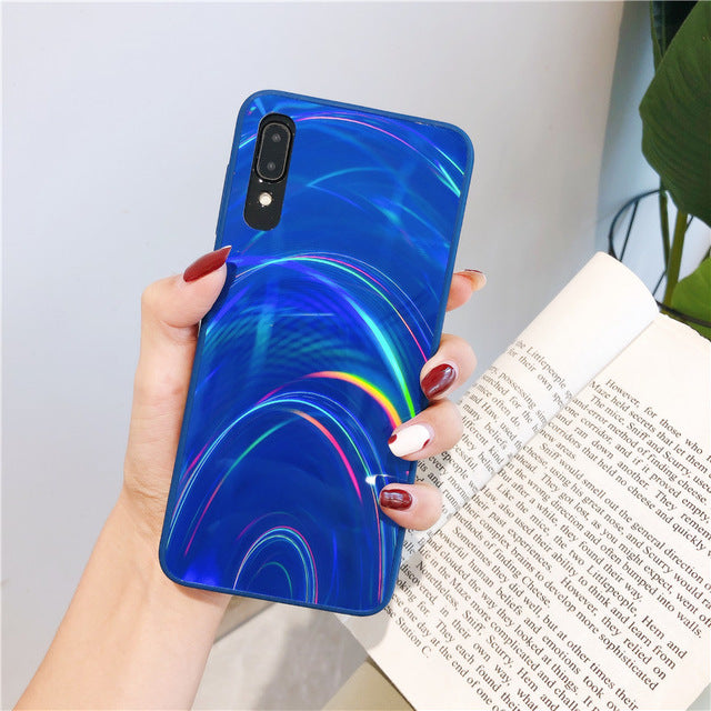 3D Diamond prism holographic laser Case For Samsung A10 A20 A30 A50 A70 A90 M20 A7 A9 2018 S10 Plus Note 10 Soft edge Phone Case