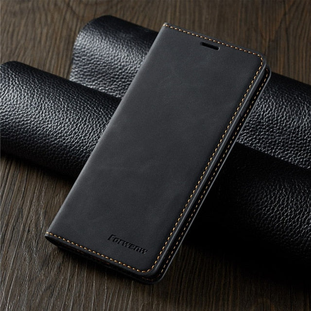 Leather Flip A50 A60 A70 A40 A30 A20 A10 A51 A71 Case For Samsung S9 S8 S7 Edge S10 J4 J6 Plus A7 A8 2018 Note 9 10 Magnet Cover