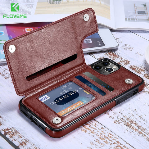 FLOVEME Case For iPhone 11 Pro Max For iPhone XR 7 6 S 8 Plus Phone Wallet Case Cover For Apple X Xs Max Capa iphon7 Coque Funda