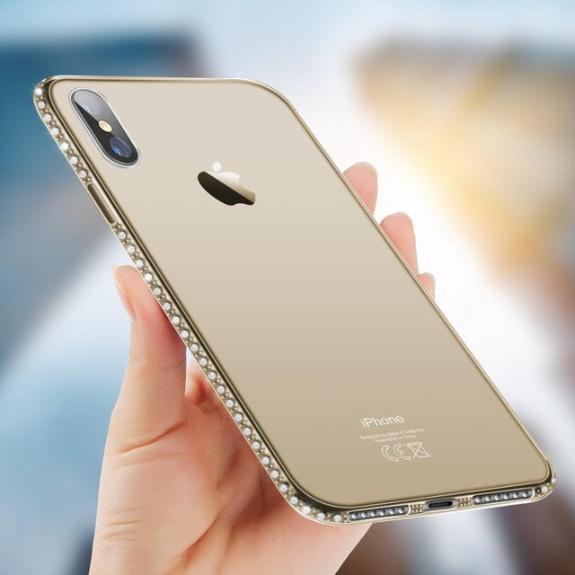 KJOEW Phone Case For iPhone 7 X XR XS MAX 8 6 6s Plus 11 Pro Max Bling Diamond Transparent Crystal Soft TPU Back Cover Cases