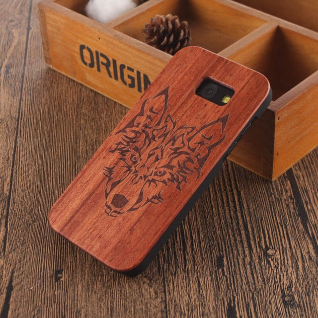 Mandala Skull Head Wood Bamboo Case For samsung galaxy A5 2017 Wood Case For Samsung Galaxy A5 2017 Cell Phone Case Wooden Cover