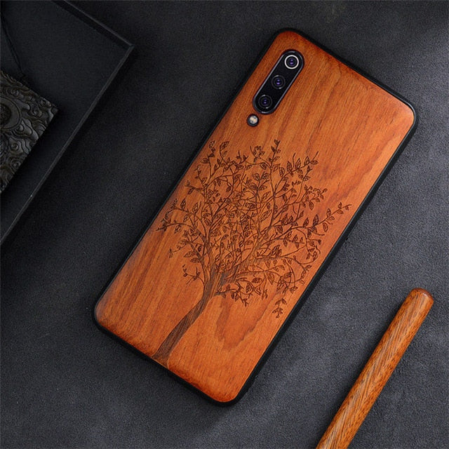 2019 New For Xiaomi Mi 9 Case Slim Wood Back Cover TPU Bumper Case On Xiaomi Mi 9 Lite Xiomi Mi9 SE Phone Cases
